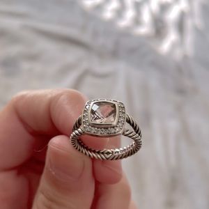 David yurman morganite petite Albion ring
